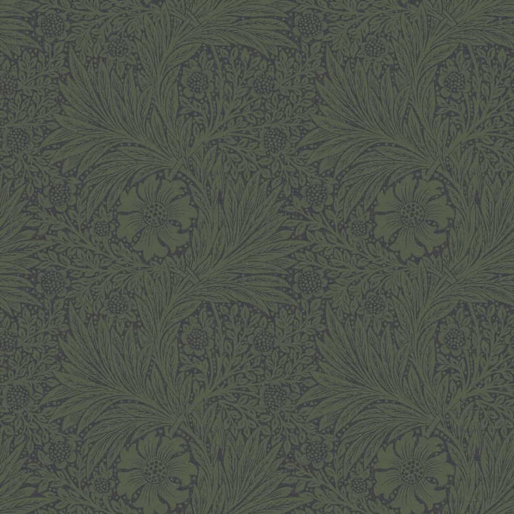 124255 - William Morris Wallpaper - William Morris At Home Marigold Fibrous Green Wallpaper - Decor Warehouse