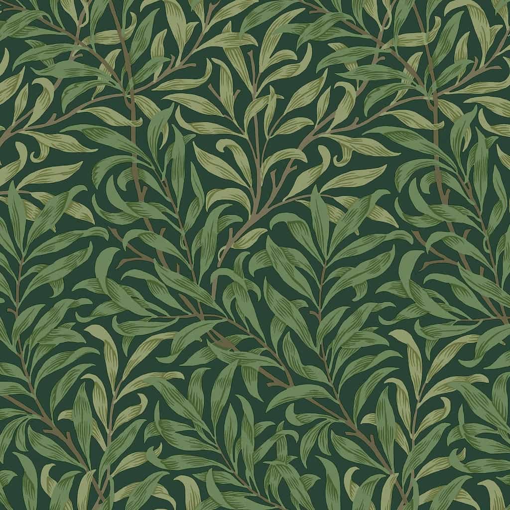 124247 - William Morris Wallpaper - William Morris At Home Willow Bough Green Wallpaper - Decor Warehouse