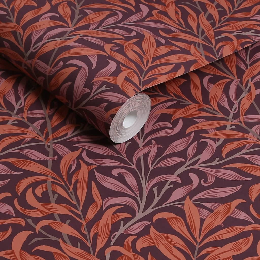 124243 - William Morris Wallpaper - William Morris At Home Willow Bough Plum Wallpaper - Decor Warehouse