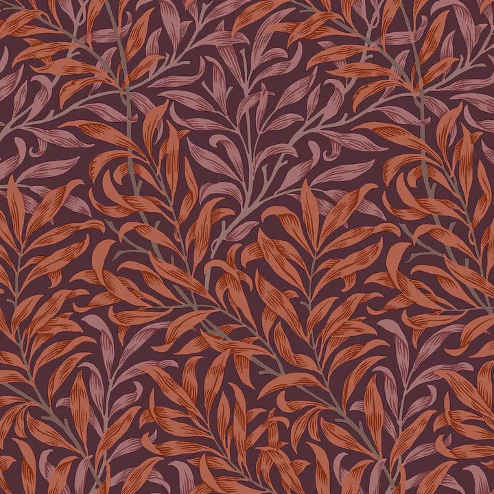 124243 - William Morris Wallpaper - William Morris At Home Willow Bough Plum Wallpaper - Decor Warehouse