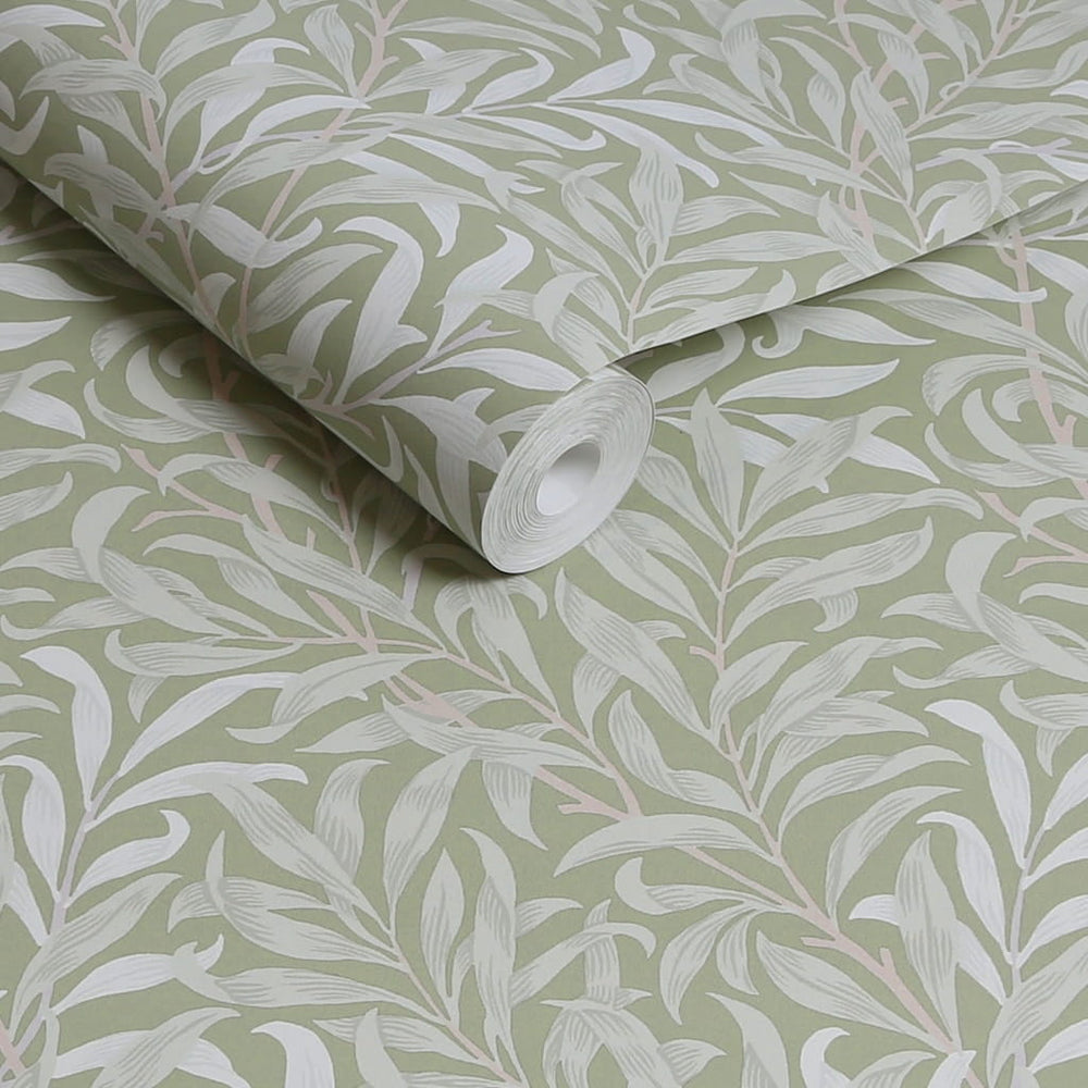 124248 - William Morris Wallpaper - William Morris At Home Willow Bough Sage Wallpaper - Decor Warehouse