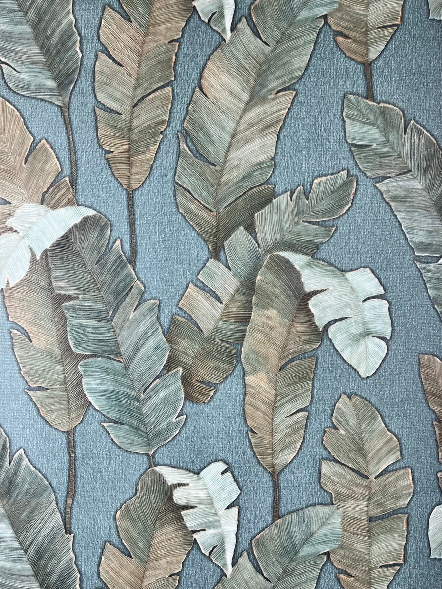 39218-3-DecorWarehouse-Autumn Green Leaves Wallpaper-Decor Warehouse