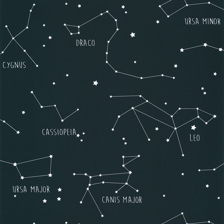 101916918-Caselio-Caselio Our Planet Constellations Midnight Blue Wallpaper-Decor Warehouse