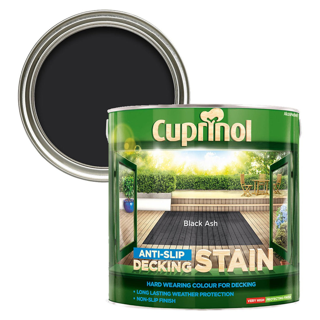 5122405-Johnstone's-Cuprinol Anti-Slip Decking Stain 2.5L - Black Ash-Decor Warehouse