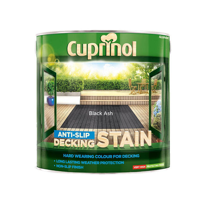 5122405-Johnstone's-Cuprinol Anti-Slip Decking Stain 2.5L - Black Ash-Decor Warehouse