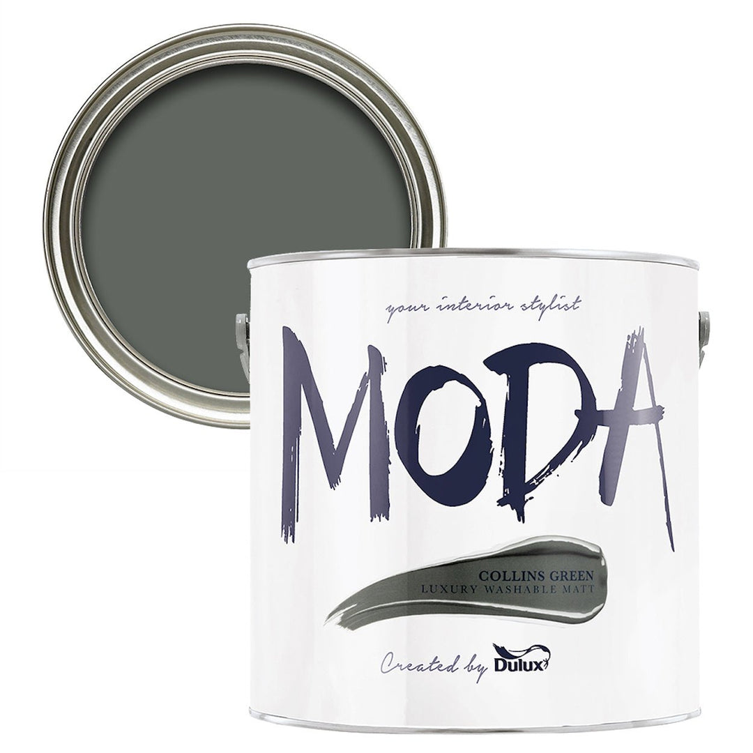 5487795-Dulux-Dulux Moda Collins Green Paint 2.5L-Decor Warehouse