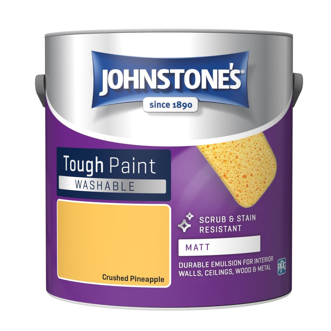 11213187-Johnstone's-Johnstone's Interior Washable Matt Paint - Crushed Pineapple 2.5L-Decor Warehouse