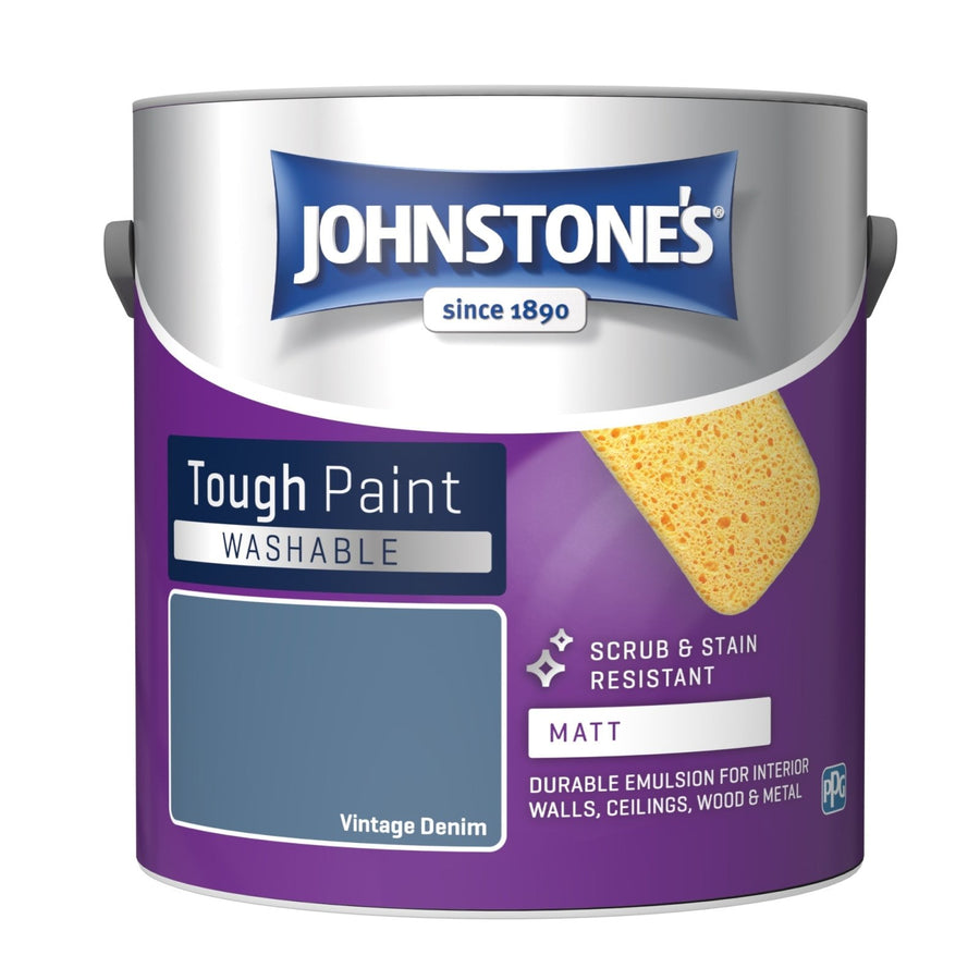 11142988-Johnstone's-Johnstone's Interior Washable Matt Paint - Vintage Denim 2.5L-Decor Warehouse