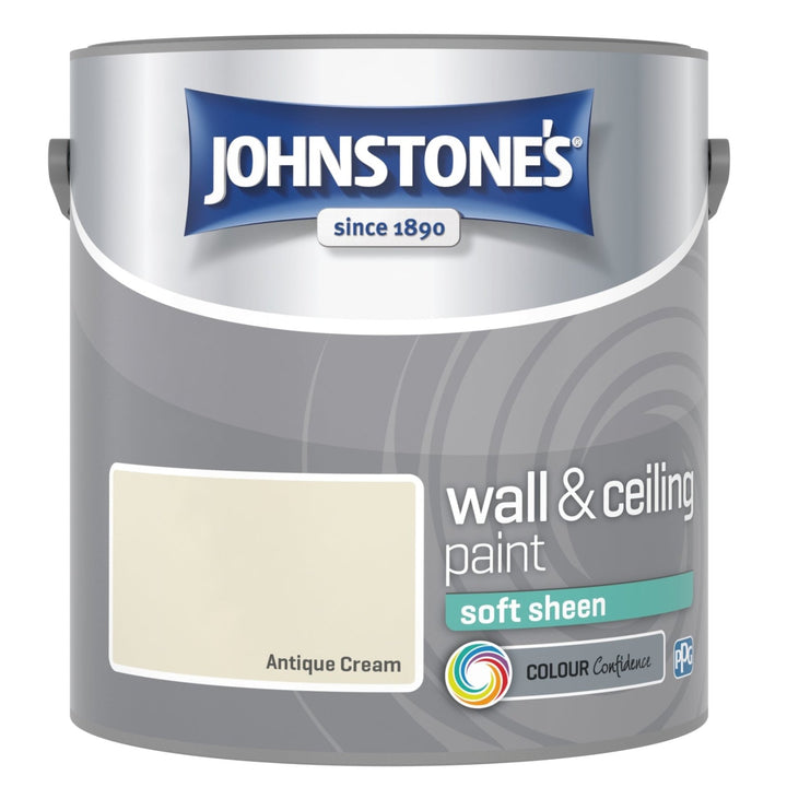 11223671-Johnstone's-Johnstone's Wall and Ceiling Soft Sheen Paint - Antique Cream - 2.5L-Decor Warehouse