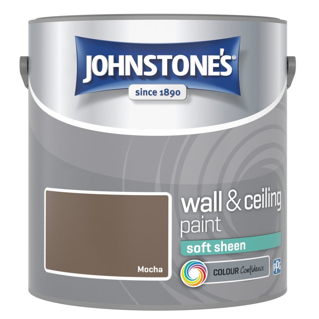 10814821-Johnstone's-Johnstone's Wall and Ceiling Soft Sheen Paint - Mocha - 2.5L-Decor Warehouse