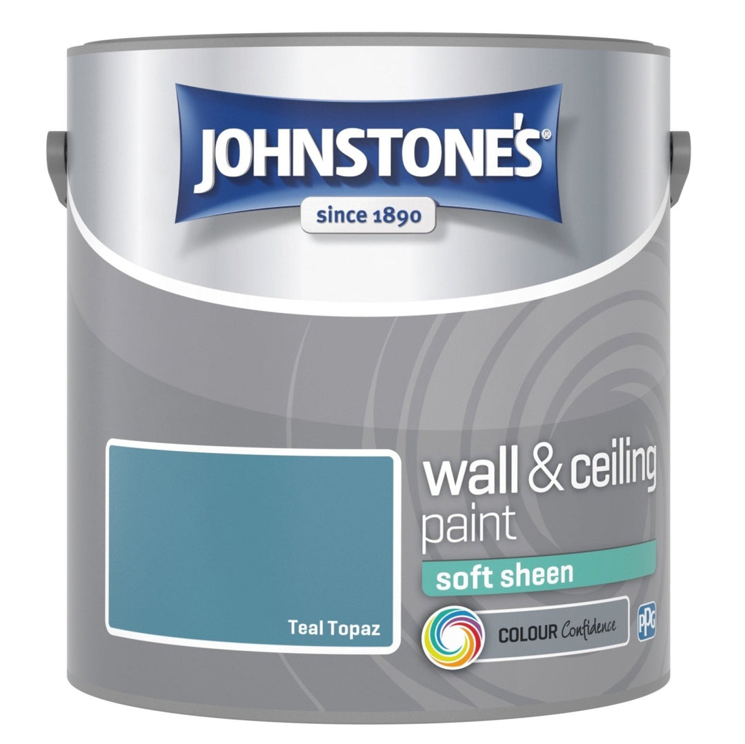 11224378-Johnstone's-Johnstone's Wall and Ceiling Soft Sheen Paint - Teal Topaz - 2.5L-Decor Warehouse