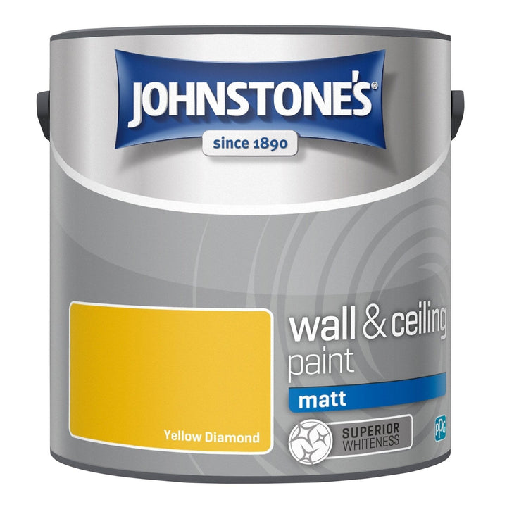 11060947-Johnstone's-Johnstone's Wall and Ceiling Soft Sheen Paint - Yellow Diamond - 2.5L-Decor Warehouse