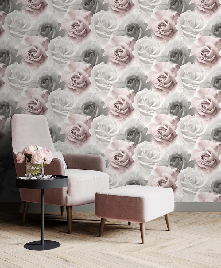 203501-Muriva-Muriva Rhoda Rose Pink Wallpaper-Decor Warehouse