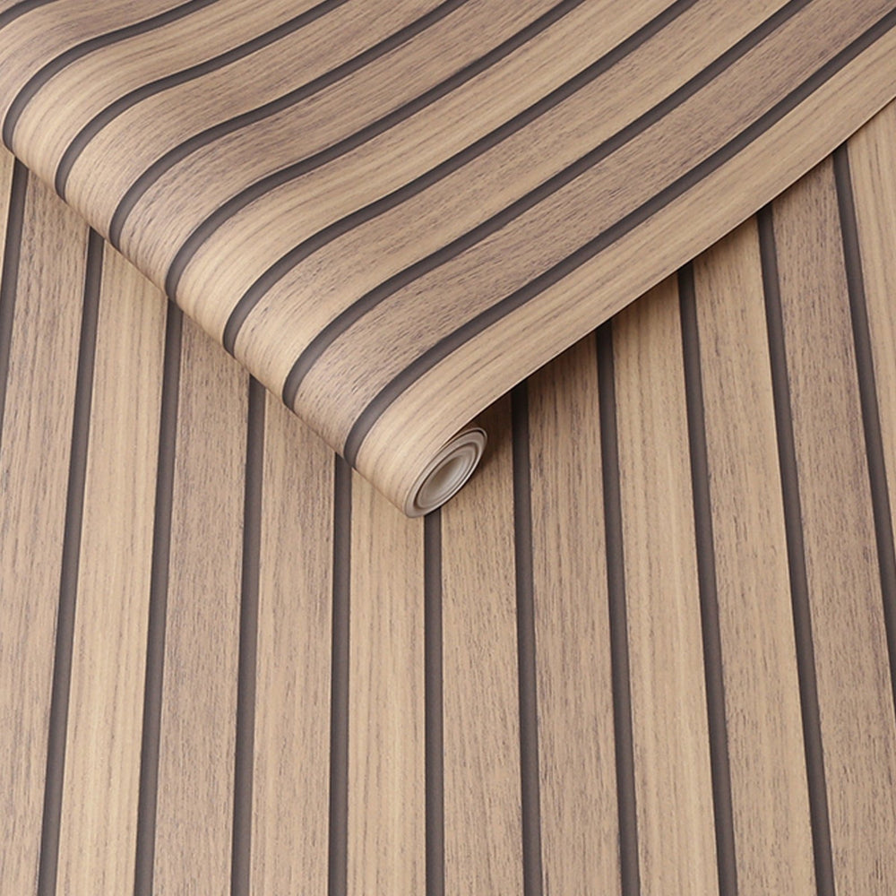 114950-Graham & Brown-wooden slat wall Wallpaper-Decor Warehouse